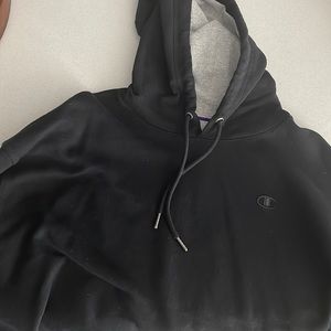 Black champion hoodie